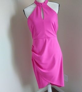 Gorgeous sexy HOT pink dress size 12 worn only onc
